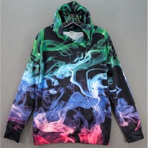 Funnycokid‎ Unisex Kids Swirl 3D Printed Pullover Sweatshirt Hoodie Colorful XL